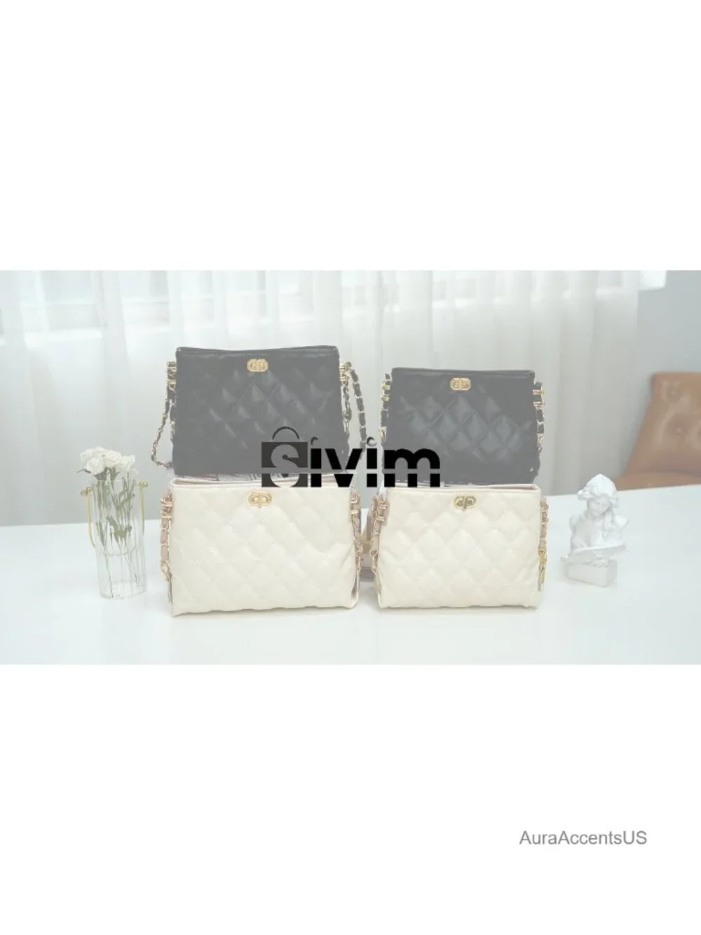 PU Leather Crossbody Bag Lightweight Handbag Shoulder Purse